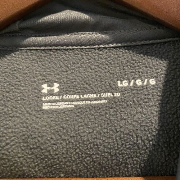 Under Armour Hoodie Men’s Large Grey Pullover 1/2 Zip Performance Fleece READ - Picture 2 of 13